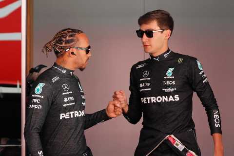 Lewis Hamilton refuses to admit he’s Mercedes No1 as team face tough decision after George Russell’s hot start to 2022