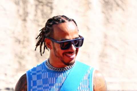 Lewis Hamilton makes fashion statement ahead of Monaco Grand Prix with daring blue outfit and matching satchel