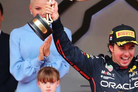 Sergio Perez wins another boring Monaco Grand Prix with barely any overtakes in entire race despite Schumacher crash