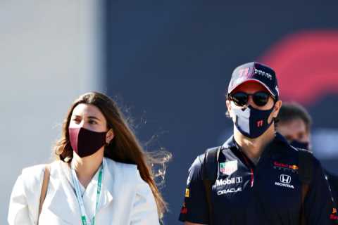 F1 star Sergio Perez issues grovelling apology to wife after being filmed dancing with mystery women after Monaco GP win