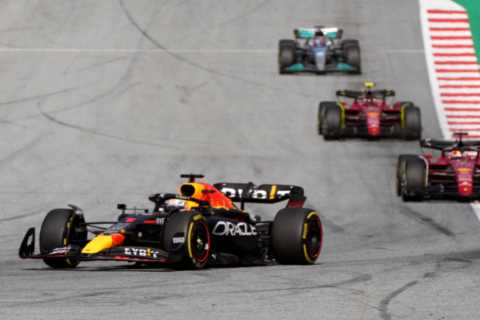 Max Verstappen secures pole for Austrian Grand Prix with Lewis Hamilton down in eighth after dramatic sprint race