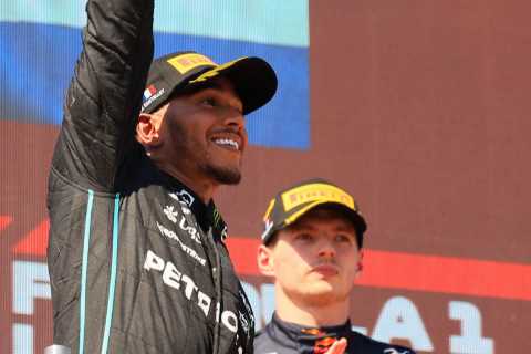 Lewis Hamilton celebrates 300th F1 race with a podium as star insists he’s got ‘plenty of fuel in the tank’