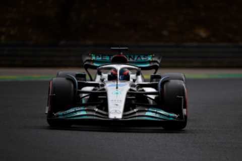 George Russell claims first-ever F1 pole with Lewis Hamilton seventh and Max Verstappen down in TENTH for Hungarian GP