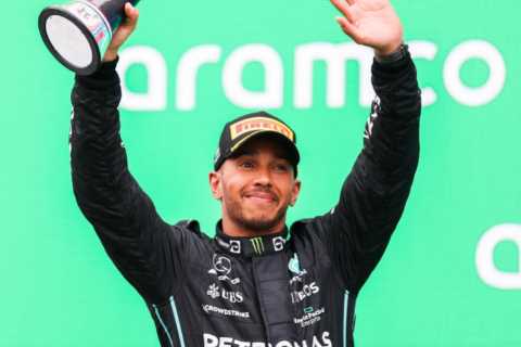 Lewis Hamilton left baffled after huge rip appears in F1 jacket during Hungary GP and nobody can work out why