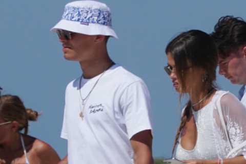 F1 star Lando Norris takes mid-season break with stunning model girlfriend Luisinha Oliveira on beach in Ibiza