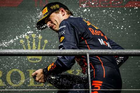 Max Verstappen storms to Belgium GP win after starting in 14TH place and extends title lead after Hamilton crashes out