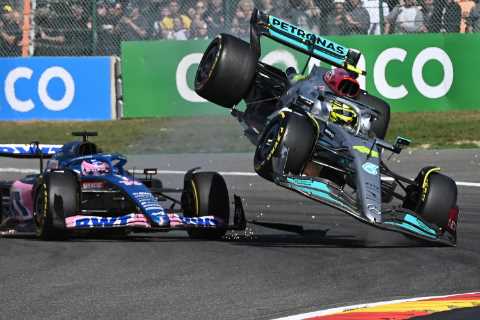 Lewis Hamilton and Fernando Alonso make up after Spaniard blasted F1 rival as ‘idiot’ after Belgian GP crash row