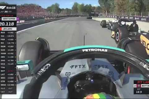 Watch moment Lewis Hamilton overtakes two F1 rivals with ease at Italian GP to earn big praise from rival Max Verstappen