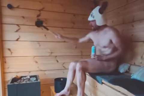 F1’s Valtteri Bottas sits naked in sauna with reindeer hat as Lewis Hamilton’s ex-team-mate prepares for Singapore GP
