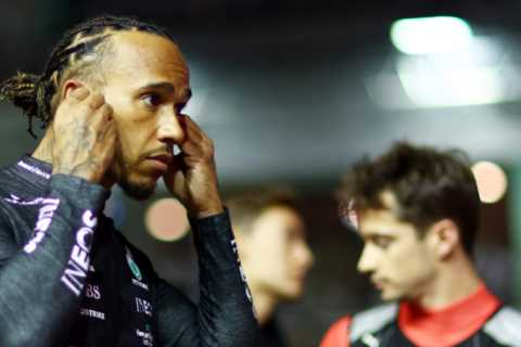 Lewis Hamilton admits ‘I f***ed it up big time’ as he apologises to Mercedes team for smashing into wall in Singapore