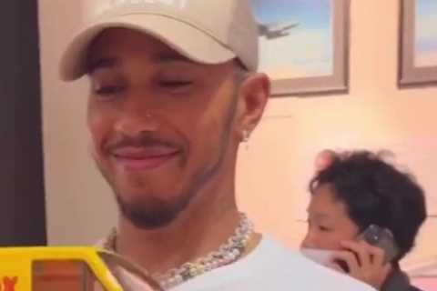 Lewis Hamilton relaxes after another controversial F1 race by popping wheelies with £135 remote control monster truck
