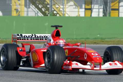 Michael Schumacher’s record-breaking Ferrari sells at auction for £13m and becomes most valuable ‘modern-era’ F1 car