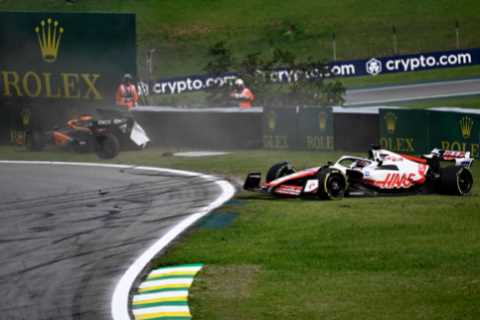 Daniel Ricciardo’s horror season continues after being smashed out of Sao Paulo GP on second lap in high-speed crash