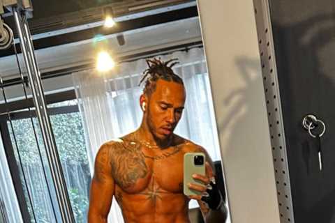 Lewis Hamilton looks shredded ahead of new F1 season as Mercedes star trains to battle it out with Max Verstappen again