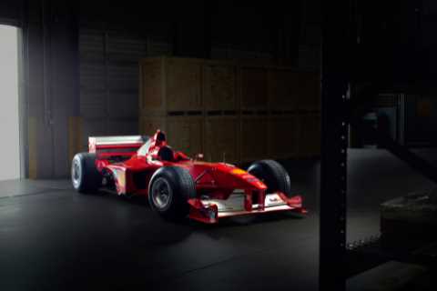Michael Schumacher’s iconic 200mph Ferrari F1 car that racing legend won first world championship with goes up for sale
