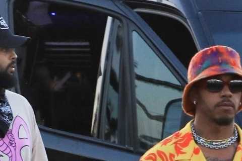 Lewis Hamilton looks stylish in bright outfit while heading to Coachella as Mercedes star takes break during F1 season