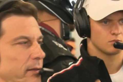 Watch Mercedes boss Toto Wolff hilariously mock Fernando Alonso after Spaniard almost crashed into Lewis Hamilton