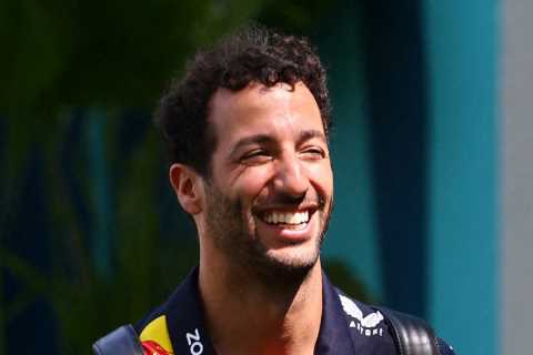 Why is Daniel Ricciardo driving for Red Bull at the British Grand Prix?