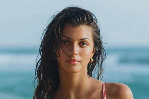 Model Kika Cerqueira Gomes stuns in bikini as she prepares to cheer on boyfriend Pierre Gasly at British Grand Prix