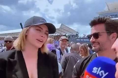 Cara Delevingne slammed for ‘garbage behaviour’ after rudely snubbing Martin Brundle’s gridwalk interview at Silverstone
