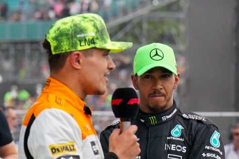 Lewis Hamilton ‘didn’t deserve Silverstone podium’ hints Brit F1 rival Lando Norris as he says ‘it’s a shame’