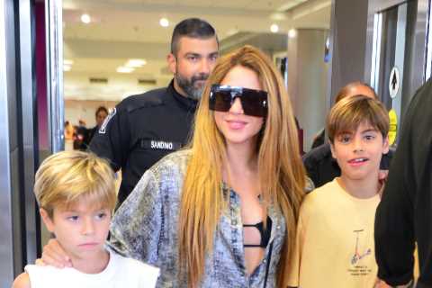 Shakira touches down in Miami with her sons as Lewis Hamilton enjoys beach holiday with tennis star & actress