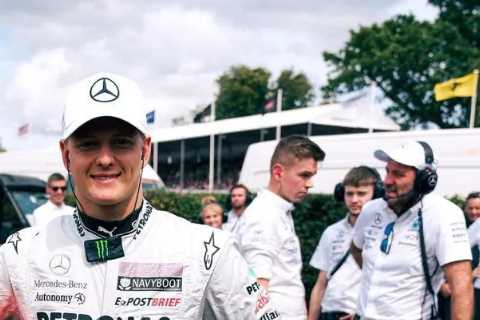 Michael Schumacher fans in tears after son Mick shares touching tribute to stricken legend in dad’s helmet and car