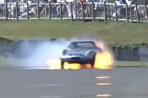 Watch Terrifying Moment Sky Sports F1 Presenter's Car Bursts into Flames and Leaves Him with Melted Boot in Race