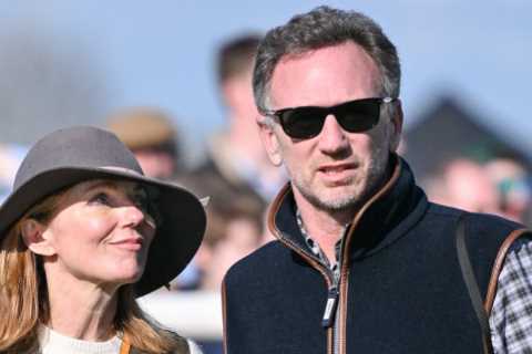 Christian Horner and Geri Halliwell Attend Point to Point Races Amid 'Sexting Scandal'