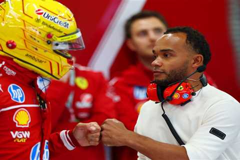 The Hamilton Brothers Finally Unite at Ferrari – And Yes, Roscoe Made an Appearance Too